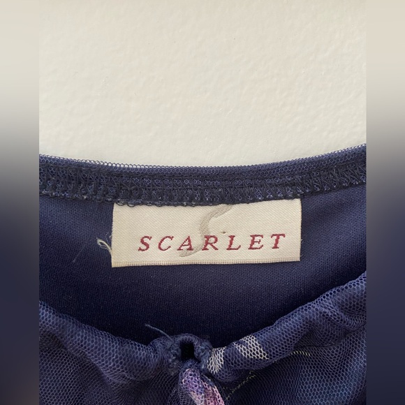 Vintage y2k mini dress coquette flower print - Picture 3 of 4